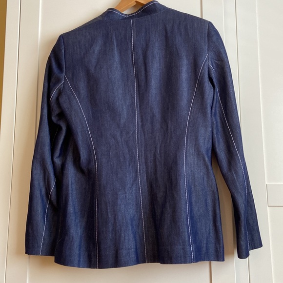 Escada - Womens Sacco blazer in denim. - Picture 5 of 5